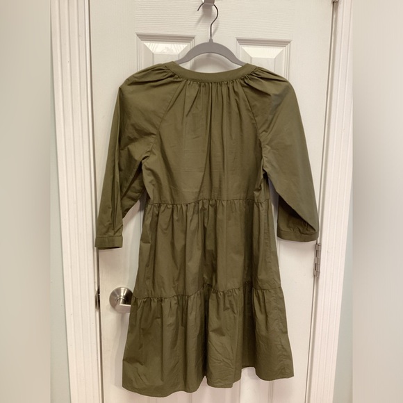 Sanctuary Button Babydoll Mini Dress Olive Size XS - Picture 3 of 10